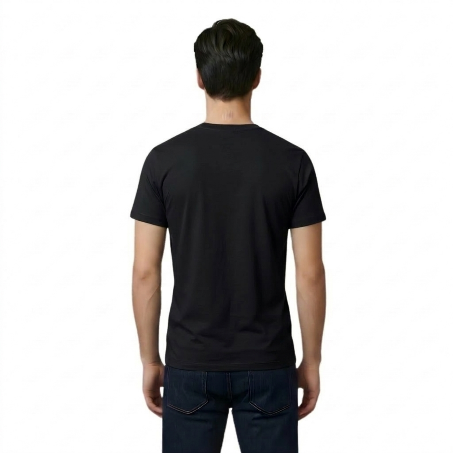 Trouble Cut Bear Rhinestone Graphic Print Cotton White Round Neck Short Sleeve T-Shirt for Women and Girls, Oversized Fit