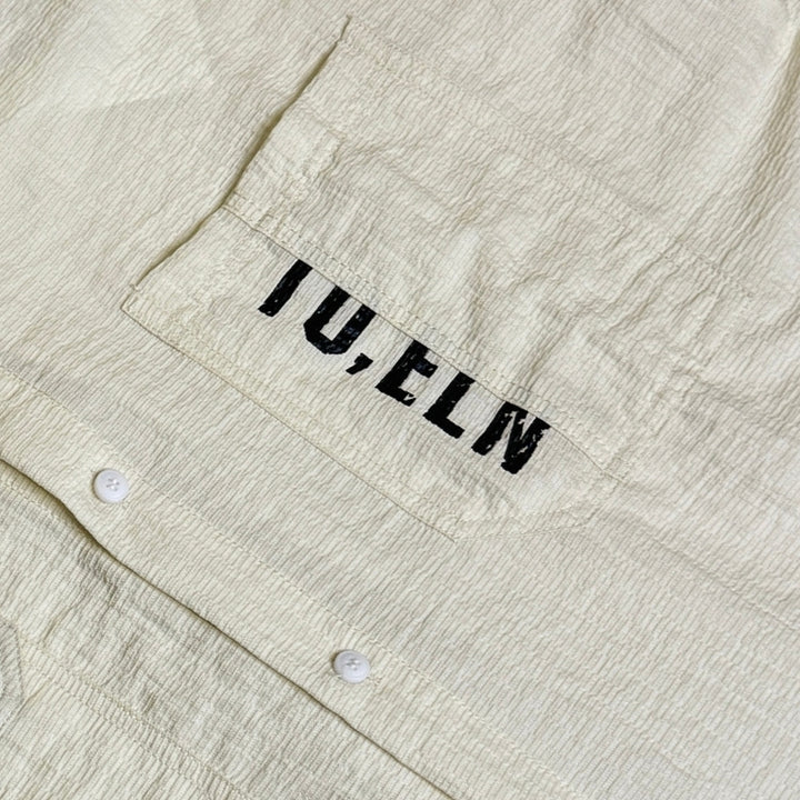 Cream Premium Oversized 100% Cotton Shirt – Casual Streetwear Style