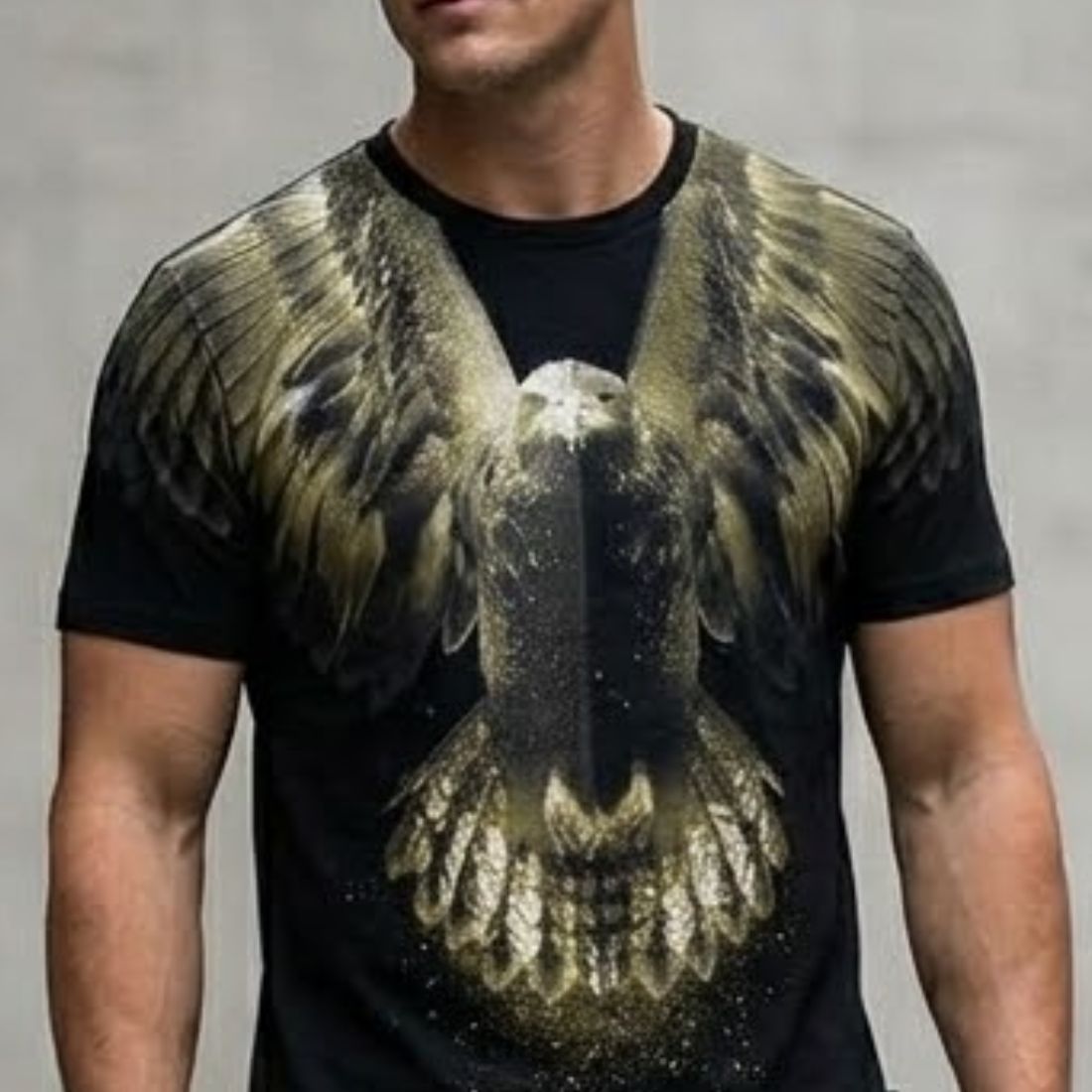 Eagle Graphic Oversized T-Shirt for Men | Premium Cotton Streetwear – Mahir Lavin