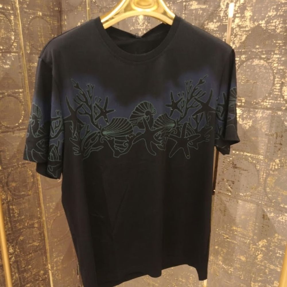 Deep Sea Dream Crewneck – White/Ice Blue T-Shirt__A2480