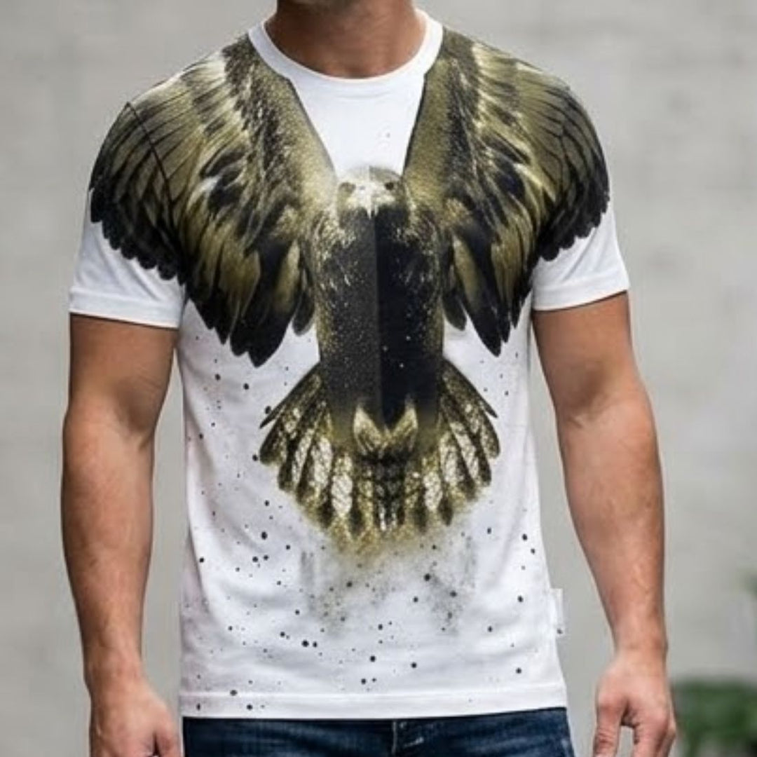 Swarovski Eagle Graphic Print T-Shirt