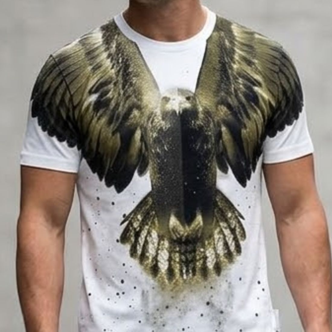 Eagle Graphic Oversized T-Shirt for Men | Premium Cotton Streetwear – Mahir Lavin