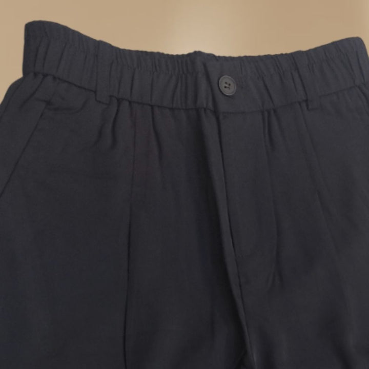 Black Premium Relax Fit Beggy formal Trousers – Ultra-Comfort Stretch Fabric For Men&