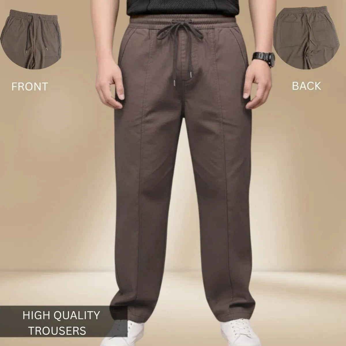 Premium Relax Fit High-Quality Trousers – Ultra-Comfort Stretch Fabric For Men's  (310)