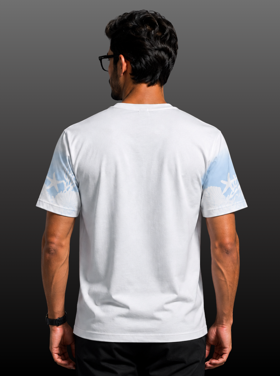 Coral &amp; Starfish Graphic  T-Shirt
