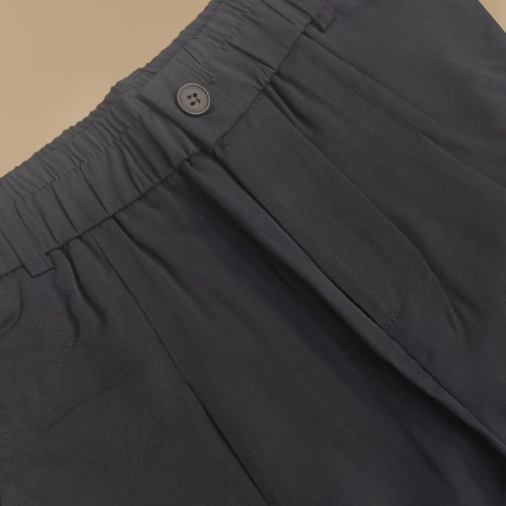Black Premium Relax Fit Beggy formal Trousers – Ultra-Comfort Stretch Fabric For Men&