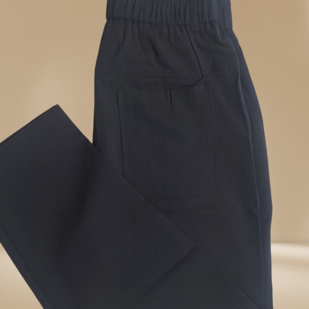 Black Premium Relax Fit Beggy formal Trousers – Ultra-Comfort Stretch Fabric For Men&