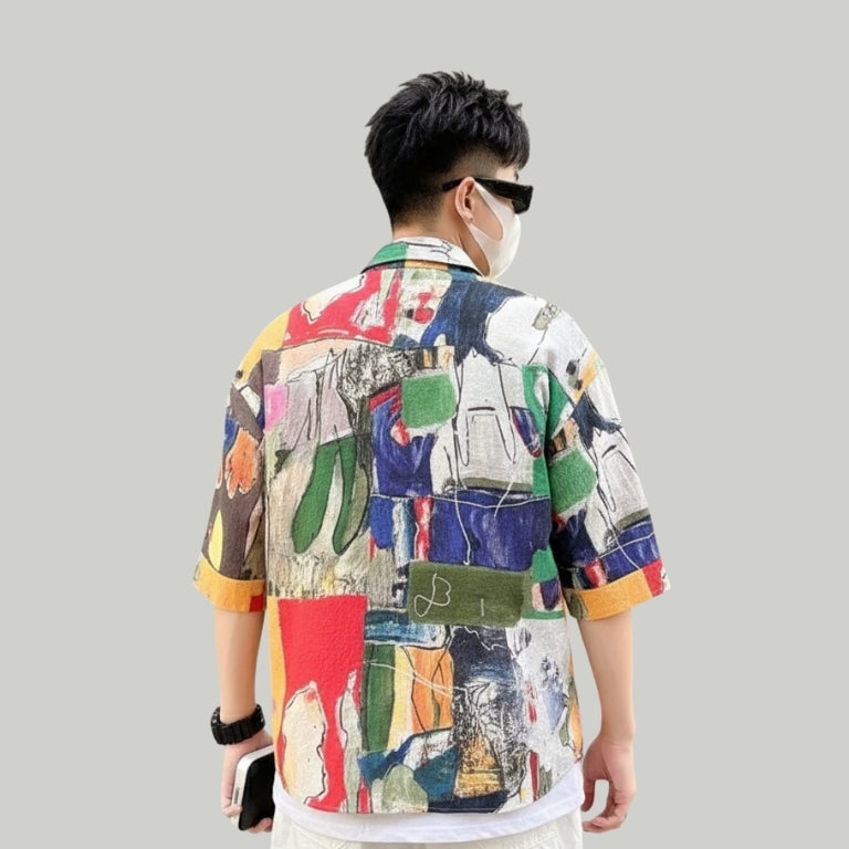 Multicolor Permium 100% Cotton UrbanCanvas – Wear the Art Shirt For Men's