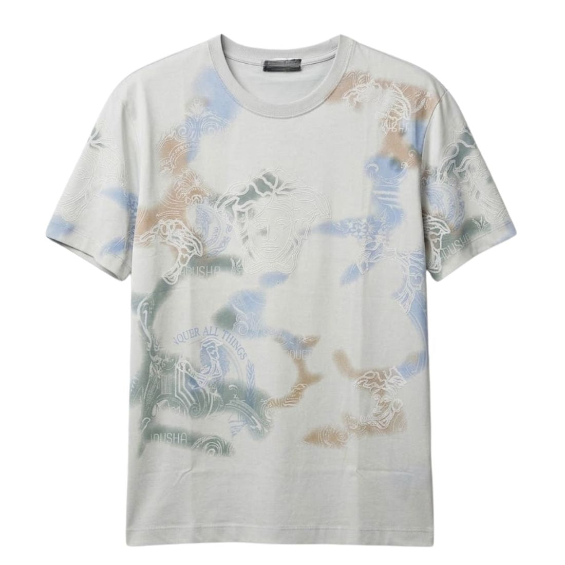 Men’s Medusa PRINTED TEXTURE Watercolor Tie-Dye Graphic T-Shirt