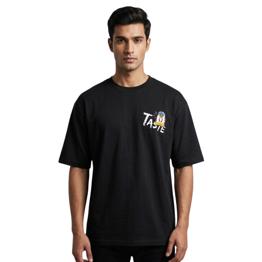 3D Printed Oversize T-Shirt (240 GSM Premium Cotton)Regular Fit, Streetwear Tee
