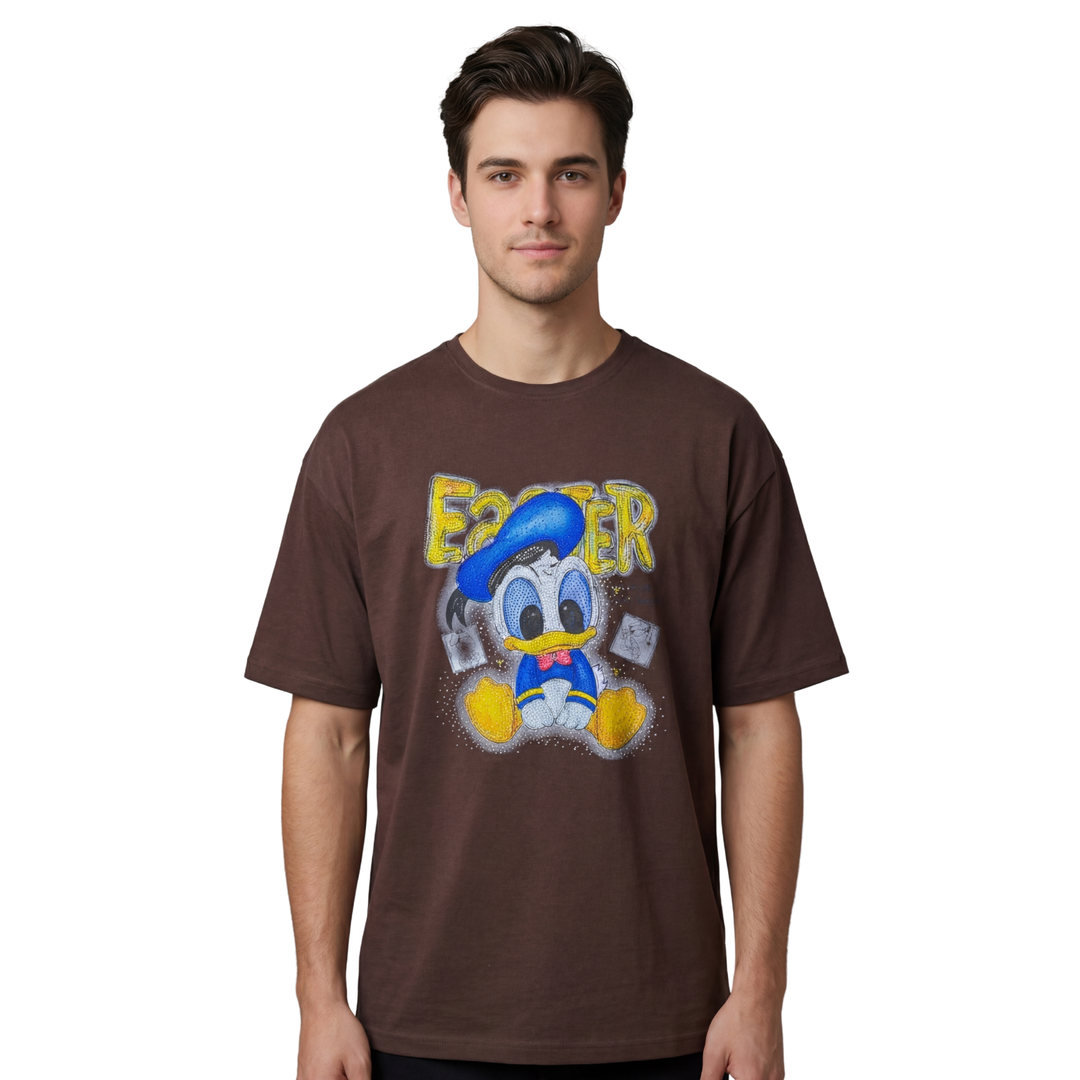Swarovski Donald Duck Print T-Shirt