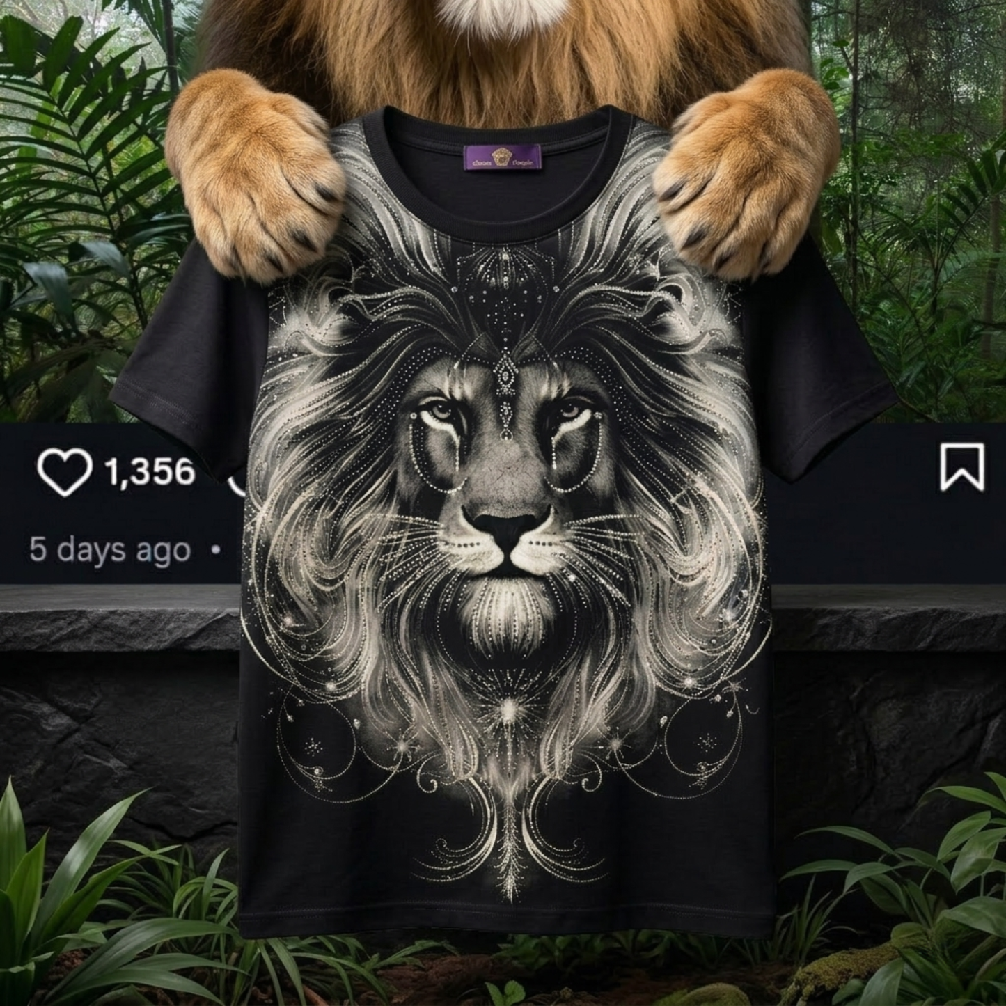 Men’s Premium Tiger Face Graphic T-Shirt | Soft Cotton Blend ARTICLE NO-96692