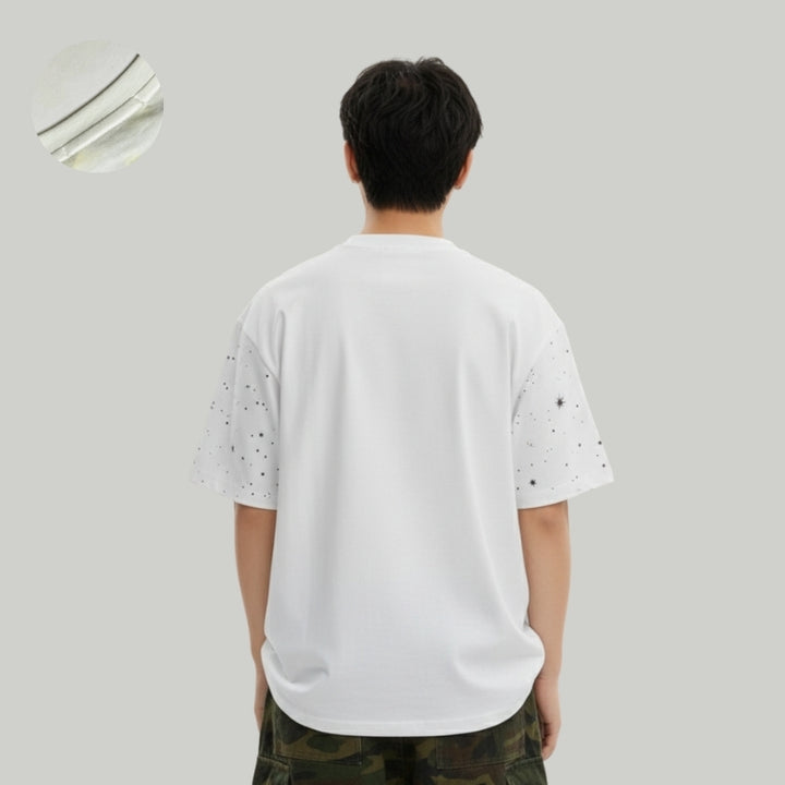 Tiger Family Print Siroski T-Shirt For Men