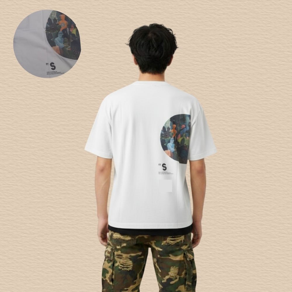 Premium 100% Oversized Cotton T-Shirt – “7 Series” Edition For Men