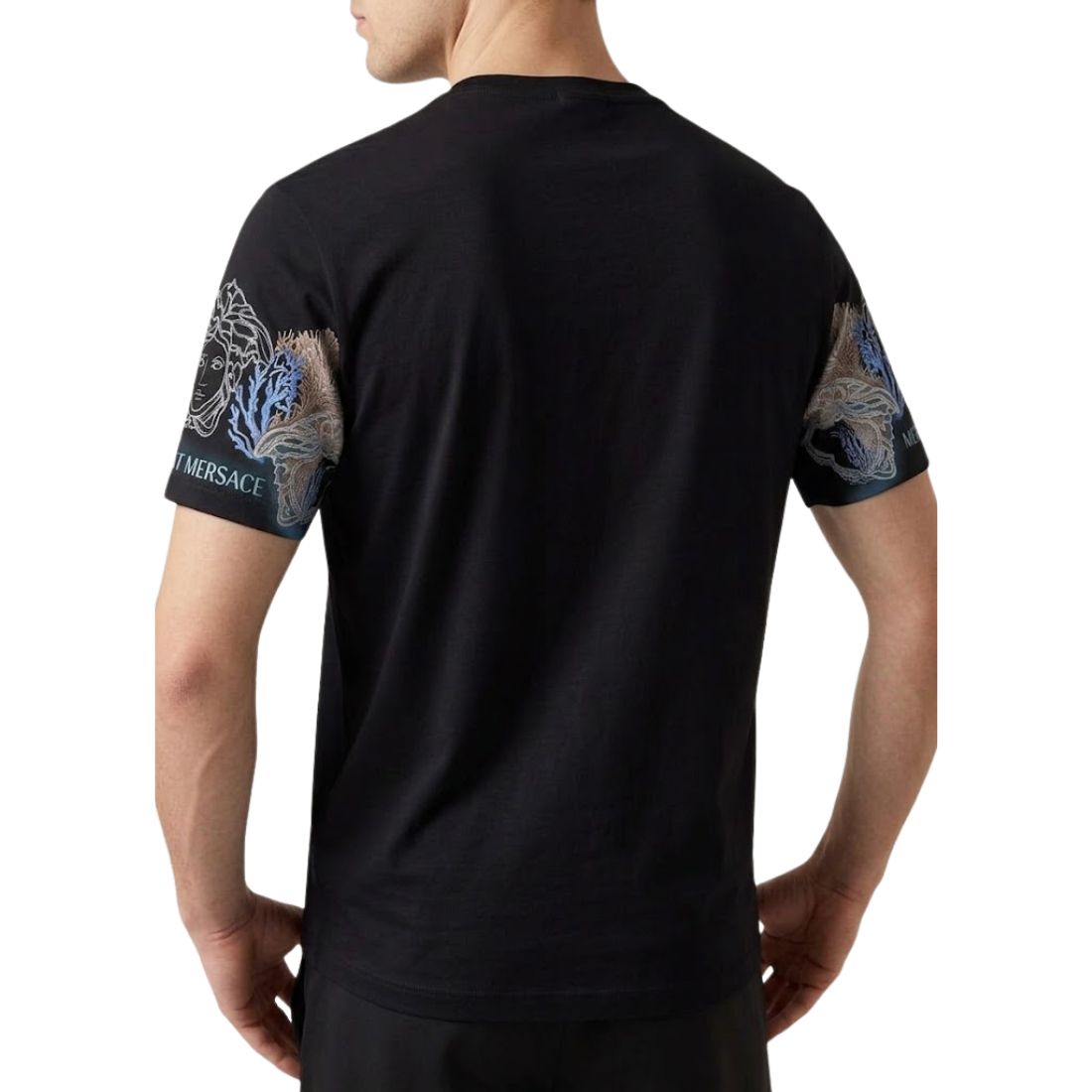 Men’s Medusa PRINTED TEXTURE Watercolor Tie-Dye Graphic T-Shirt