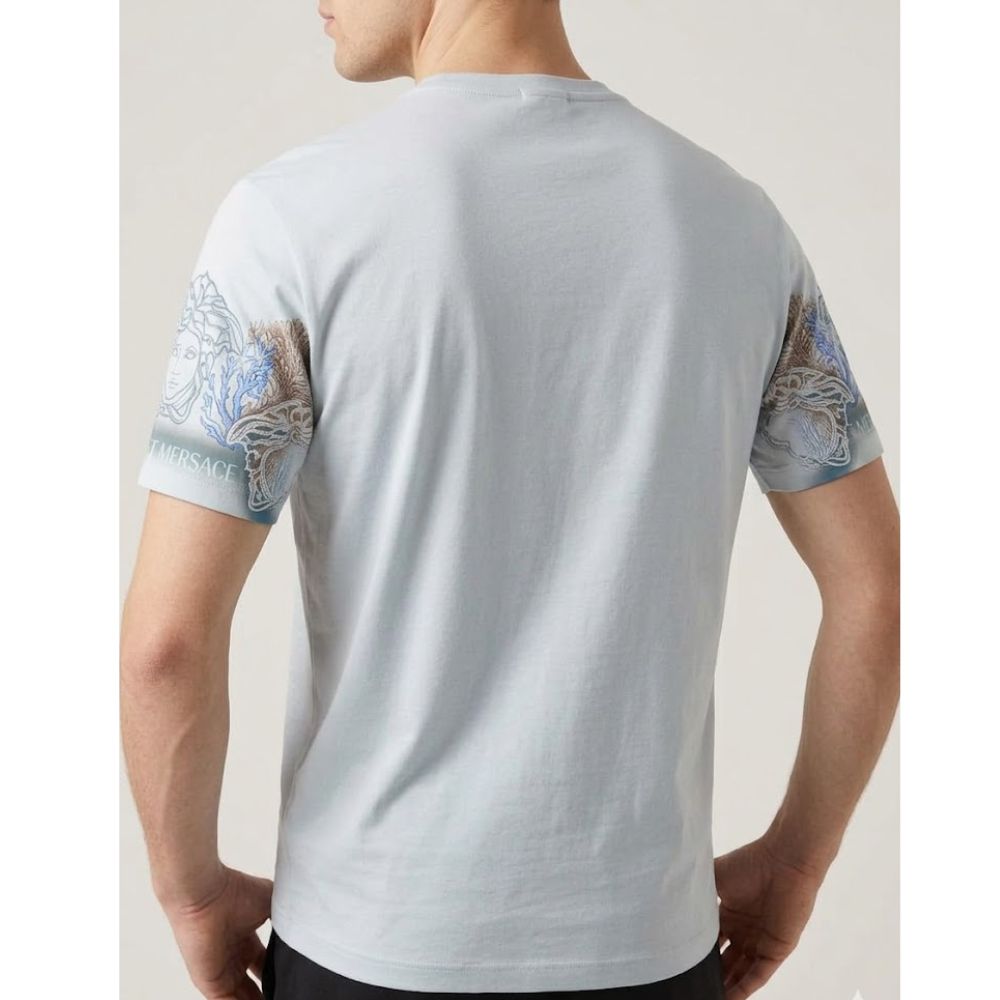 Deep Sea Dream Crewneck – White/Ice Blue T-Shirt__A2480