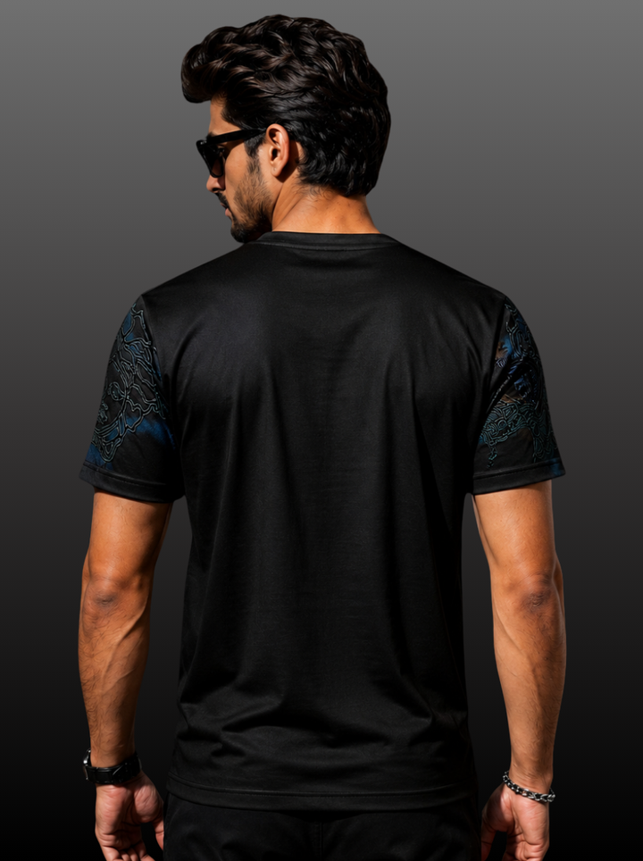 Medusa Embroidery Pastel Tie-Dye T-Shirt