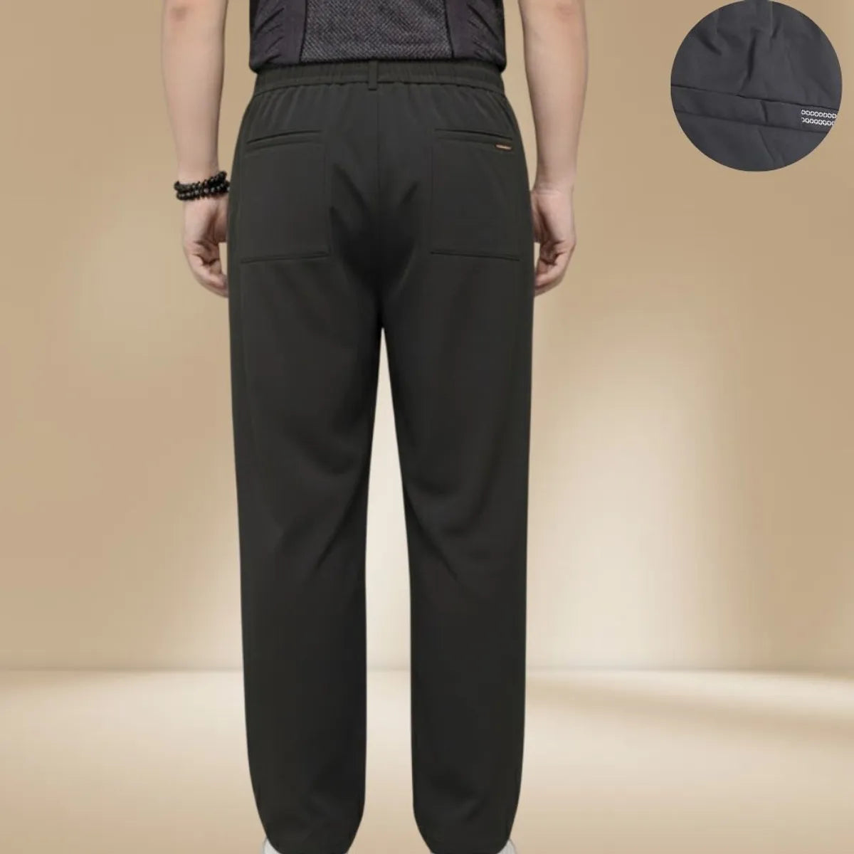 Black Premium Relax Fit High-Quality Trousers – Ultra-Comfort Stretch Fabric For Men's