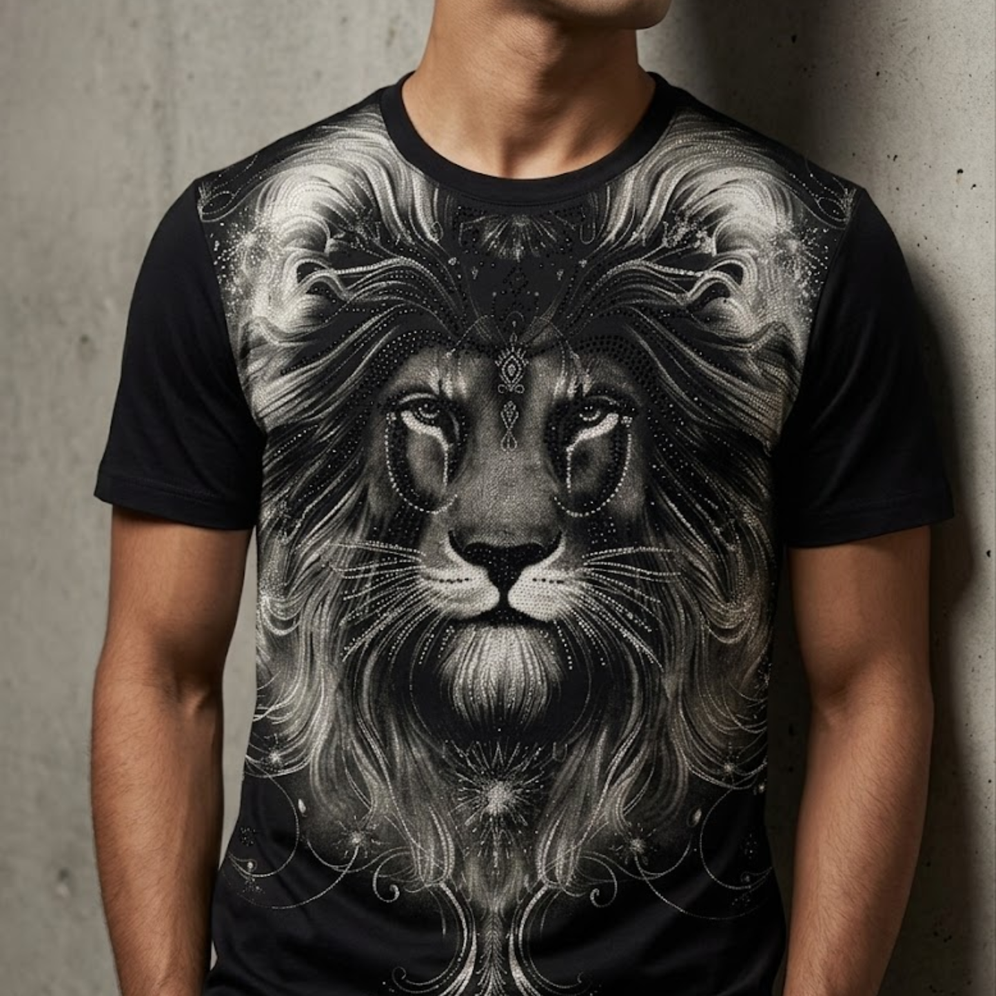 Men’s Premium Tiger Face Graphic T-Shirt | Soft Cotton Blend ARTICLE NO-96692