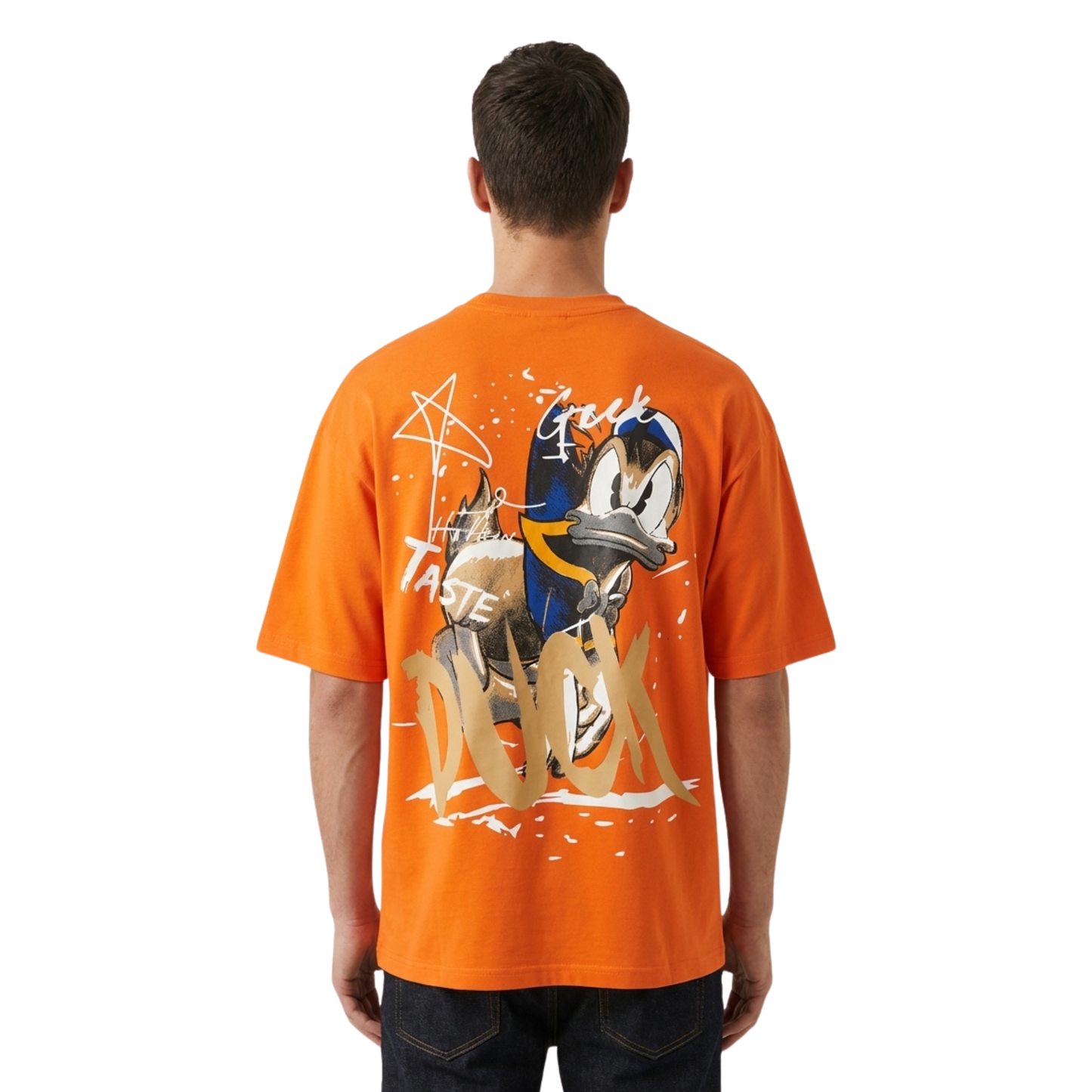 3D Printed Oversize T-Shirt (240 GSM Premium Cotton)Regular Fit, Streetwear Tee