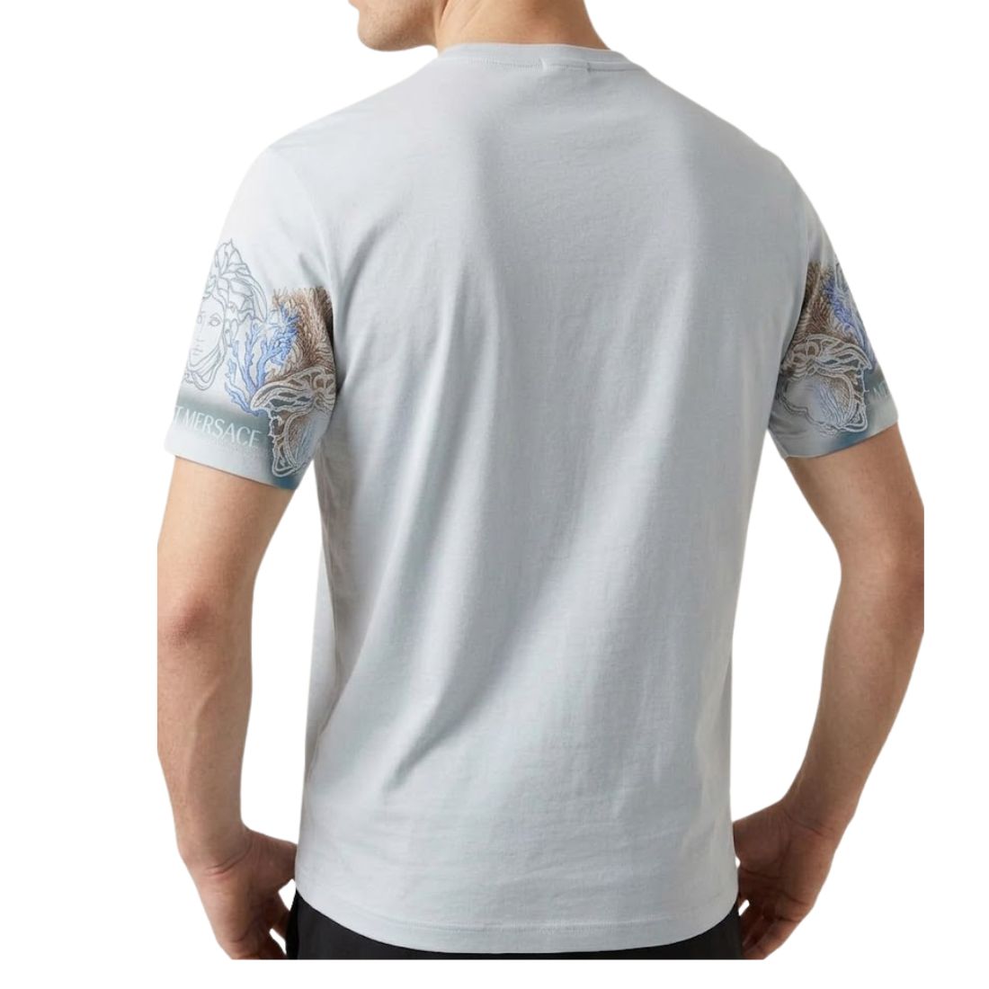 Men’s Medusa PRINTED TEXTURE Watercolor Tie-Dye Graphic T-Shirt