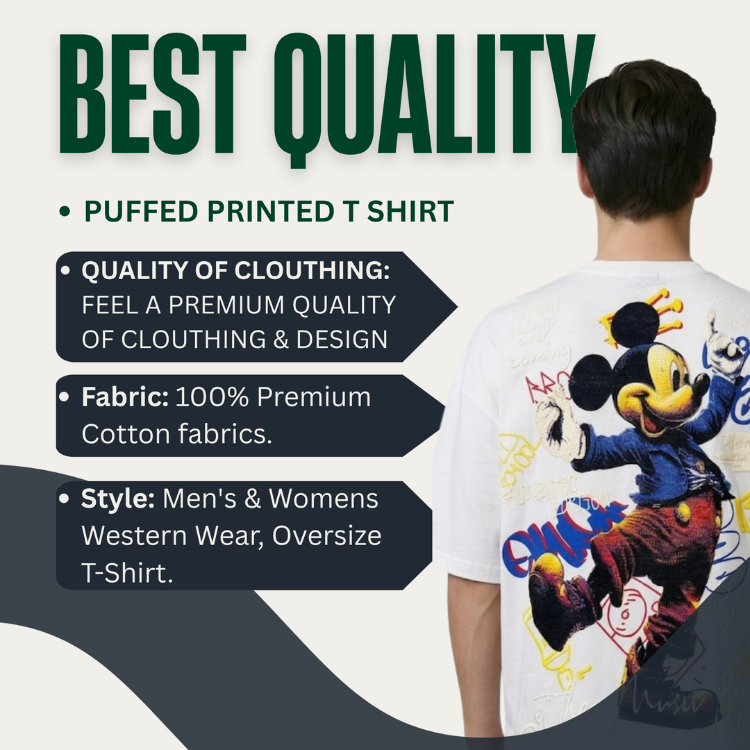 Vintage Style Mickey Mouse Graphic T-Shirt
