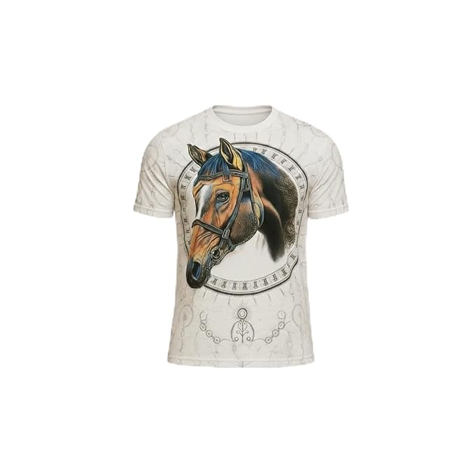 Premium 100% Cotton Animal Siroski T-Shirt For Men