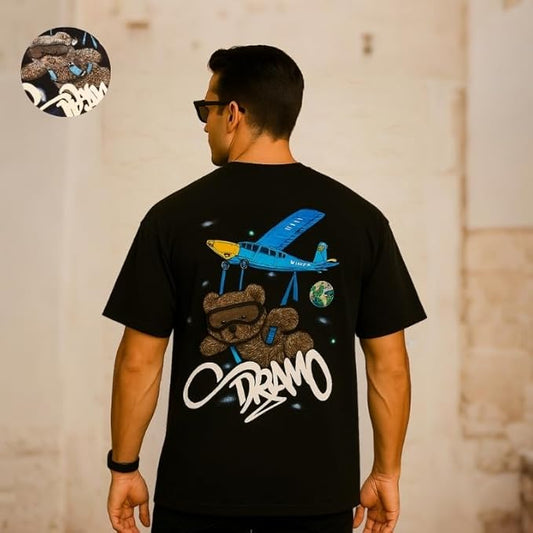 | 100% Pure Cotton Crew Neck | Premium Embroidered Graphic Tee | Relaxed Streetwear Fit for Casual & Everyday Wear