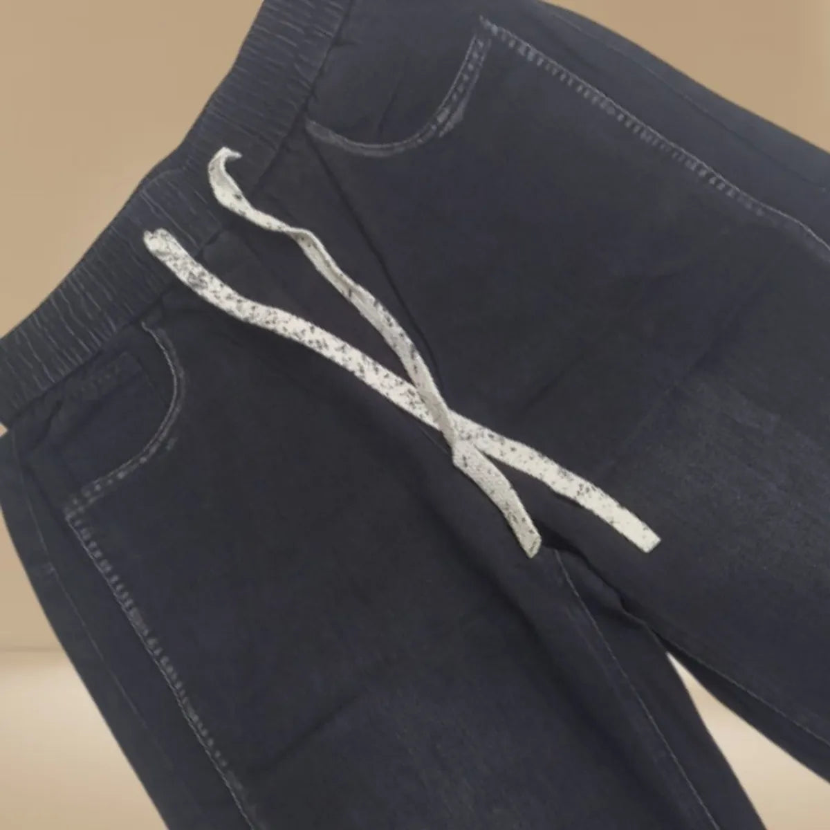 Blue High-Quality Denim Jogger Pants – Comfortable, Stylish & Durable For Men's