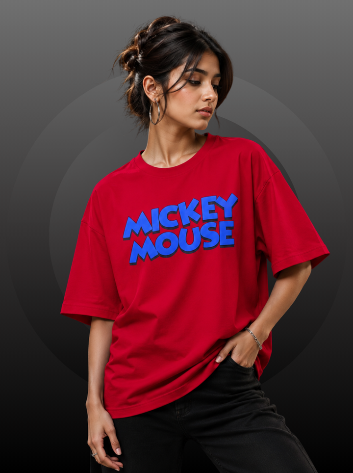 Vintage Style Mickey Mouse Graphic T-Shirt