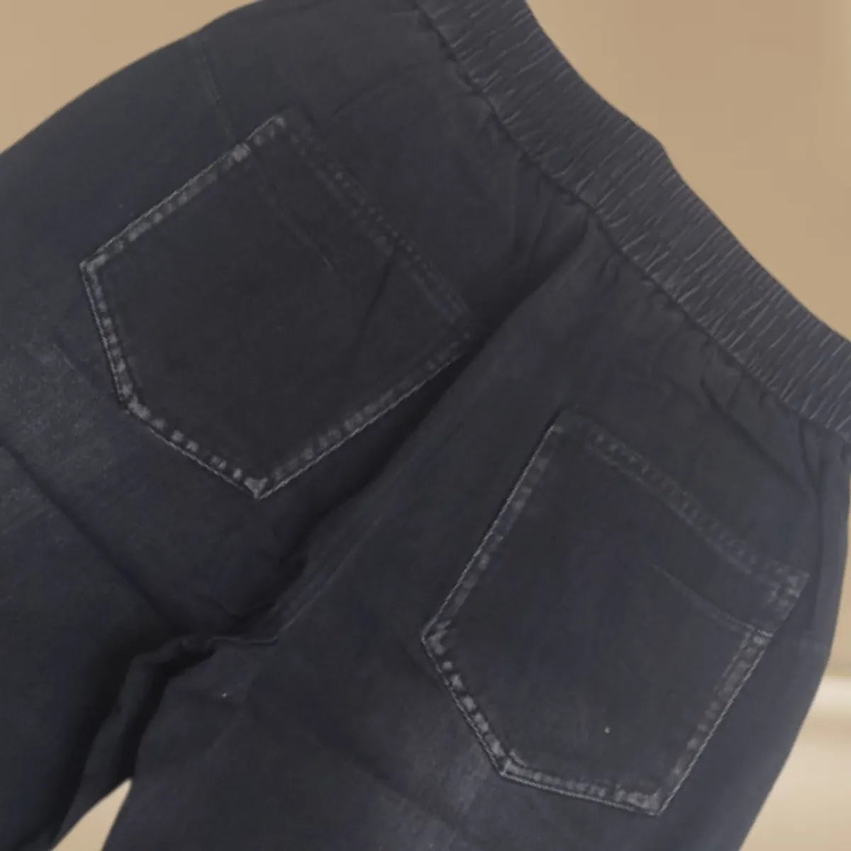 Blue High-Quality Denim Jogger Pants – Comfortable, Stylish & Durable For Men's