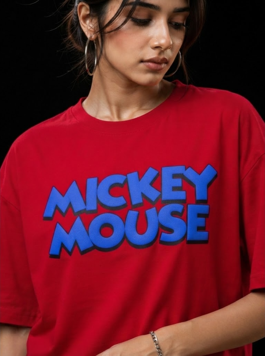Vintage Style Mickey Mouse Graphic T-Shirt