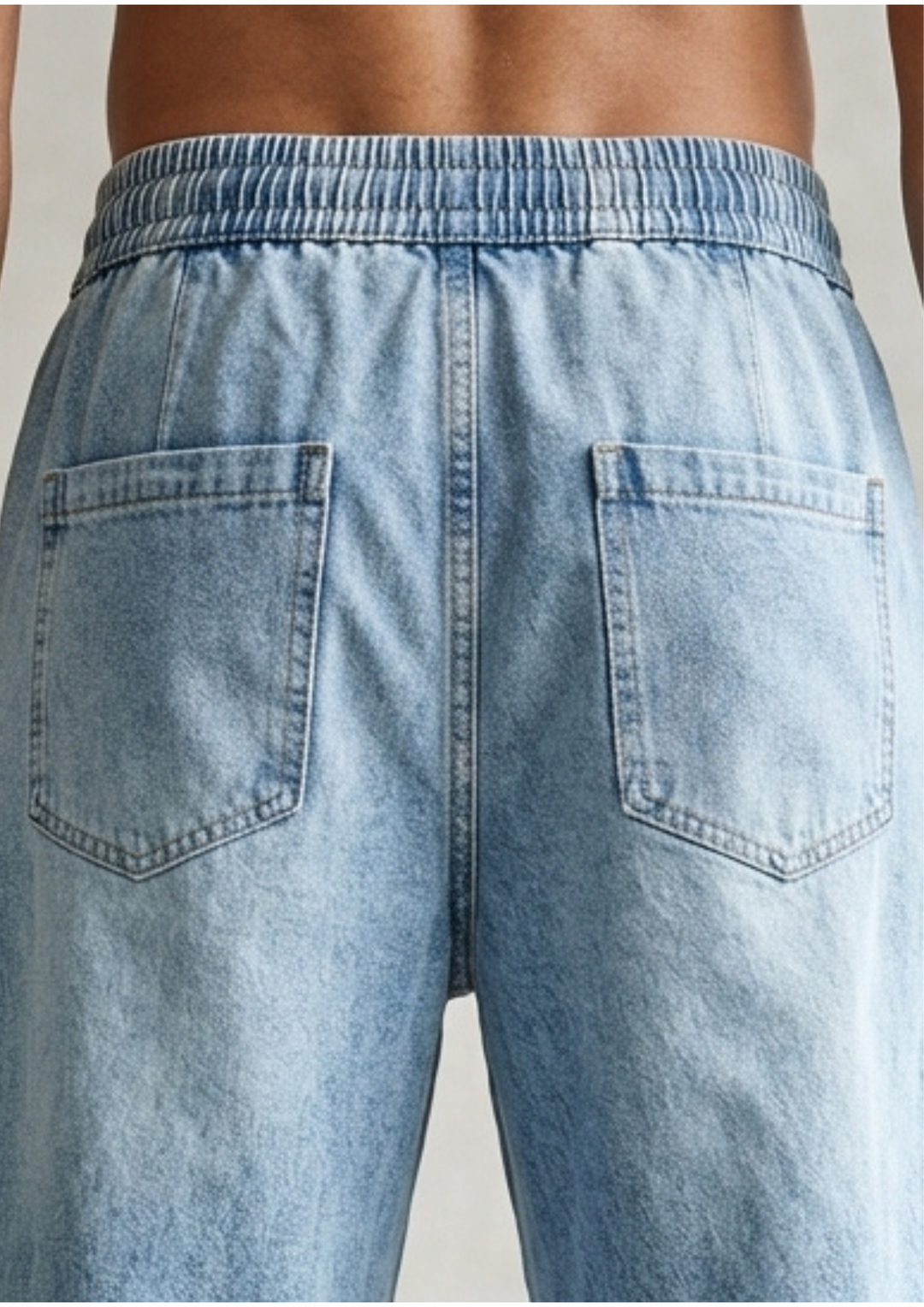 Urban Style Side Stripes Baggy Denim Joggers