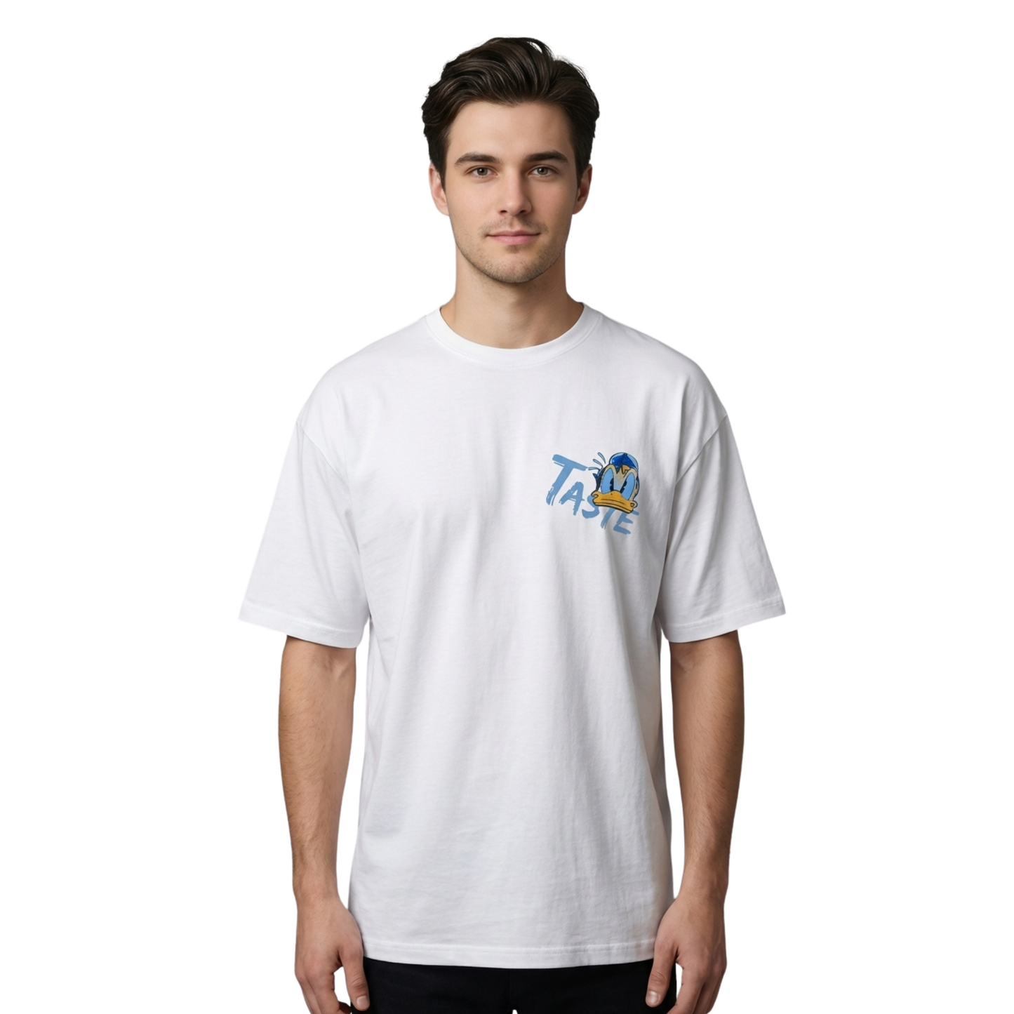 3D Printed Oversize T-Shirt (240 GSM Premium Cotton)Regular Fit, Streetwear Tee