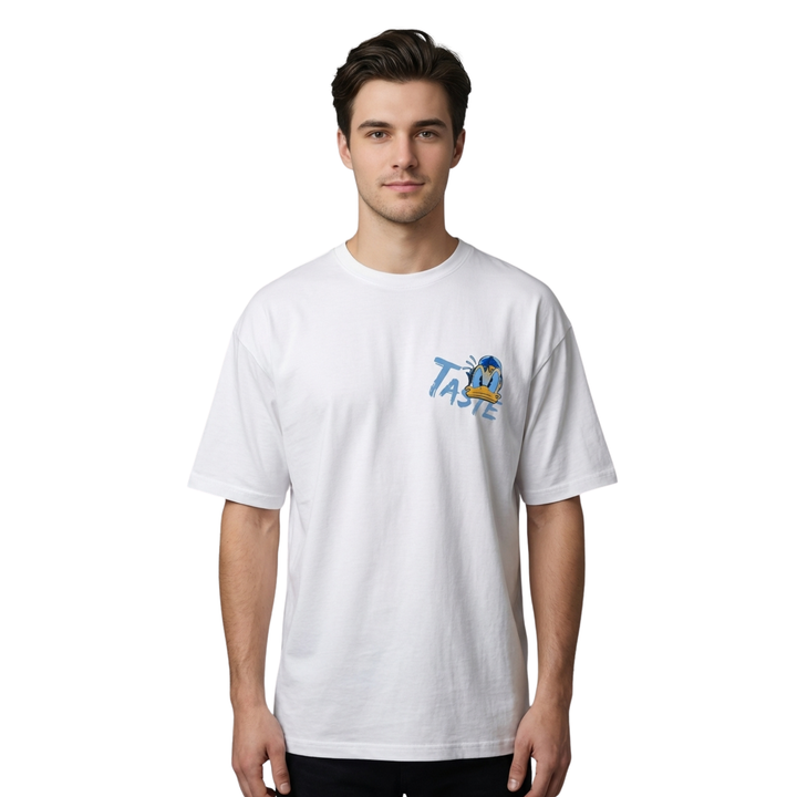 Raised 3D Print Donald Duck Oversized T-Shirt