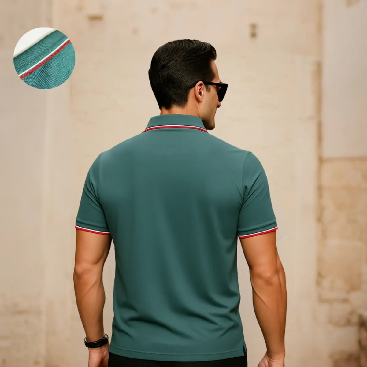 Pink Premium 100% Cotton Polo T-shirt For Men's