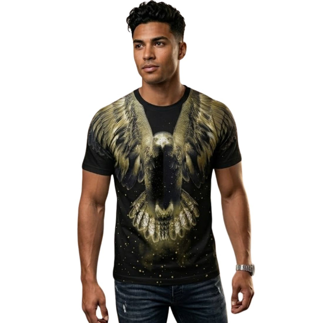 Swarovski Eagle Graphic Print T-Shirt