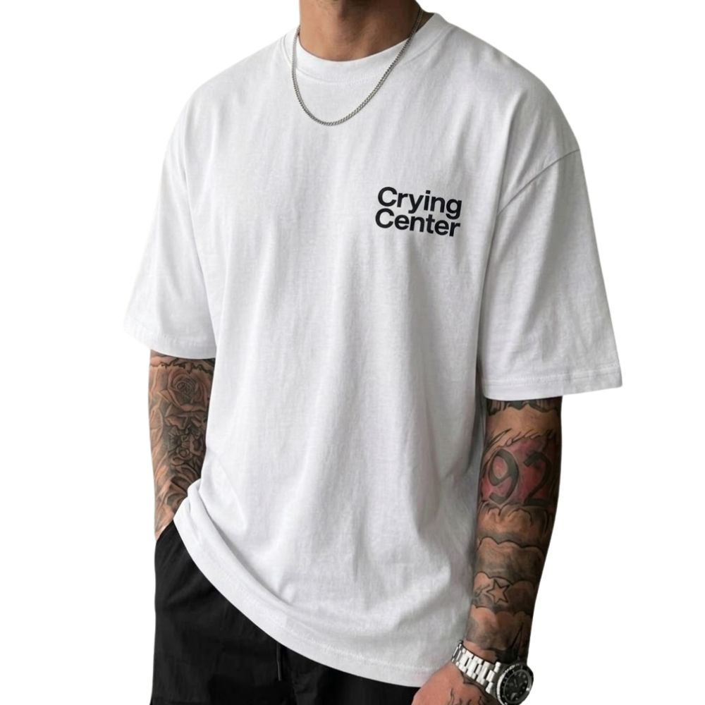 The "Crying Center" Signature Grape Oversized Tee The "Crying Center" Signature Grape Oversized Tee