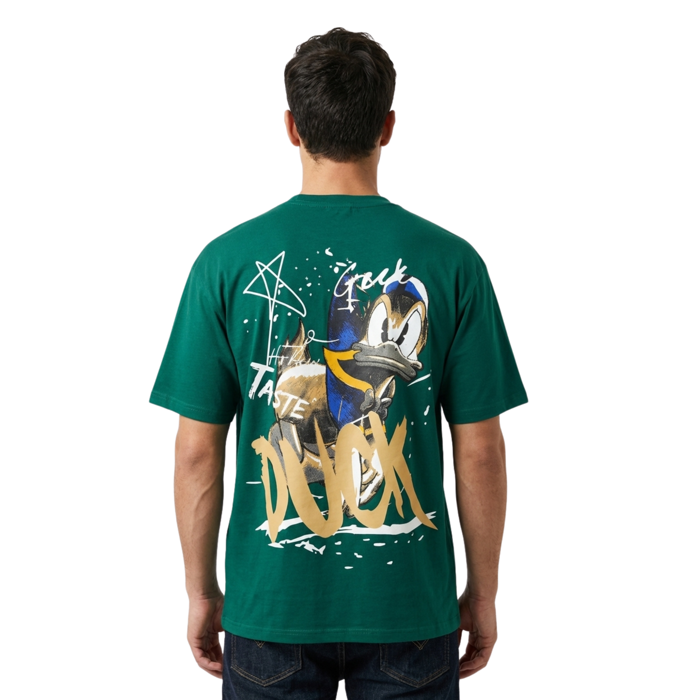 3D Printed Oversize T-Shirt (240 GSM Premium Cotton)Regular Fit, Streetwear Tee