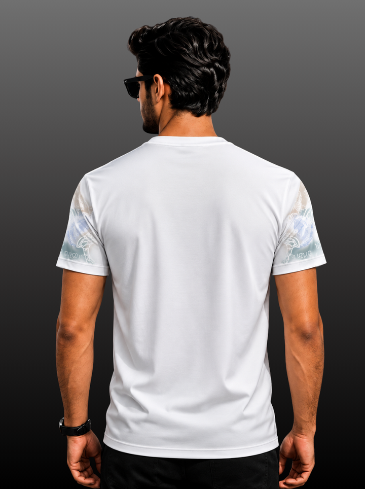Medusa Embroidery Pastel Tie-Dye T-Shirt