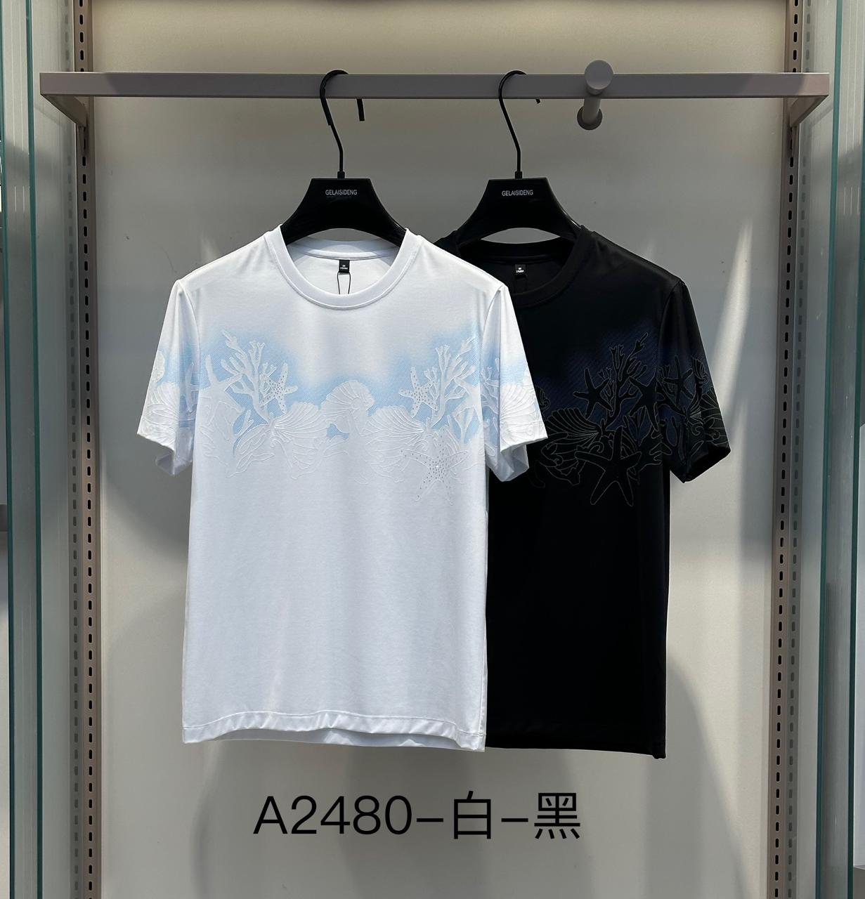 Deep Sea Dream Crewneck – White/Ice Blue T-Shirt__A2480