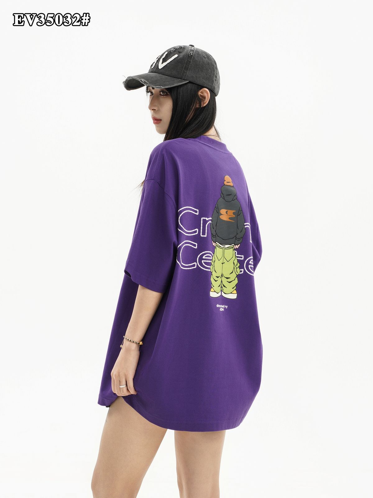 The "Crying Center" Signature Grape Oversized Tee The "Crying Center" Signature Grape Oversized Tee