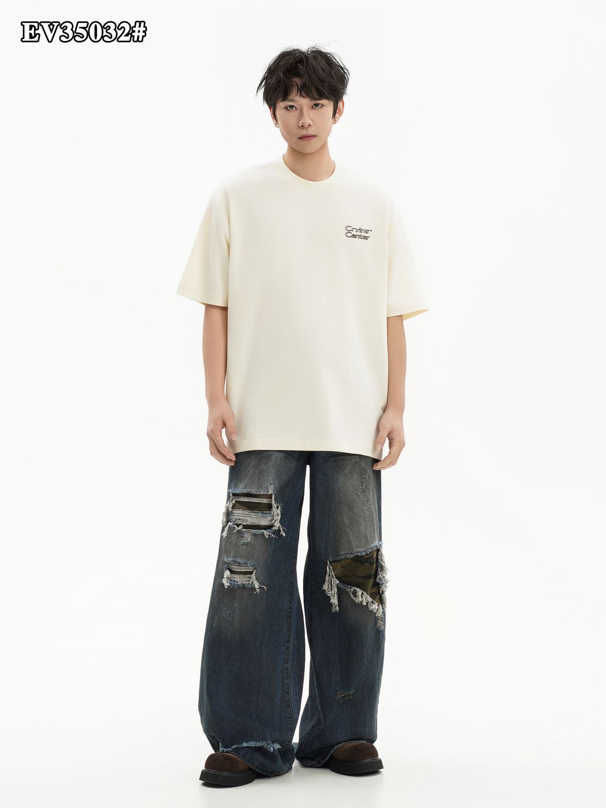 The "Crying Center" Signature Grape Oversized Tee The "Crying Center" Signature Grape Oversized Tee