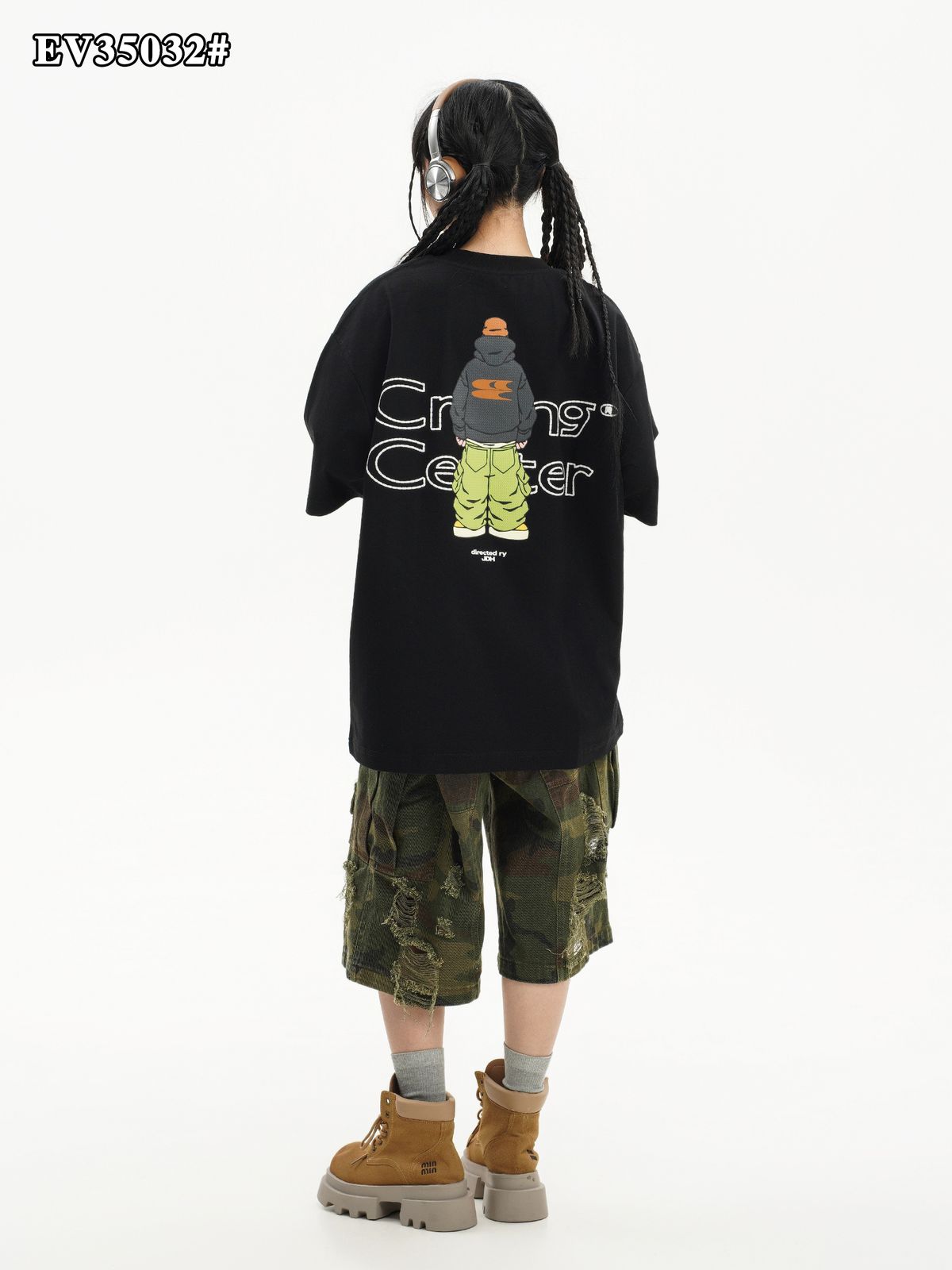 The "Crying Center" Signature Grape Oversized Tee The "Crying Center" Signature Grape Oversized Tee