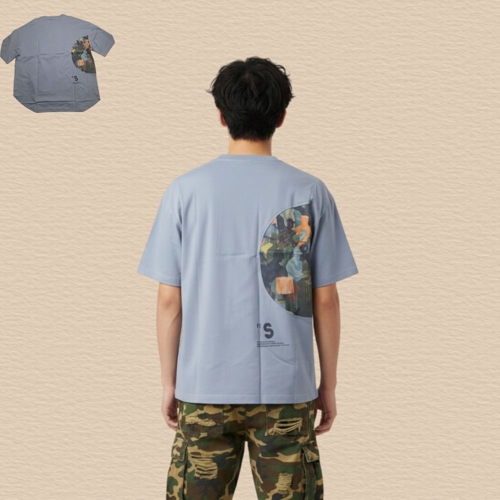 Premium 100% Oversized Cotton T-Shirt – “7 Series” Edition For Men