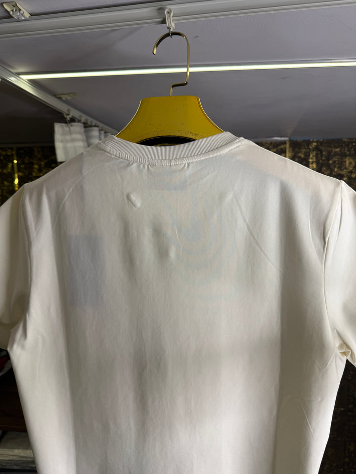 Deep Sea 3D Textured Round Neck Cotton Oversized T-shirt