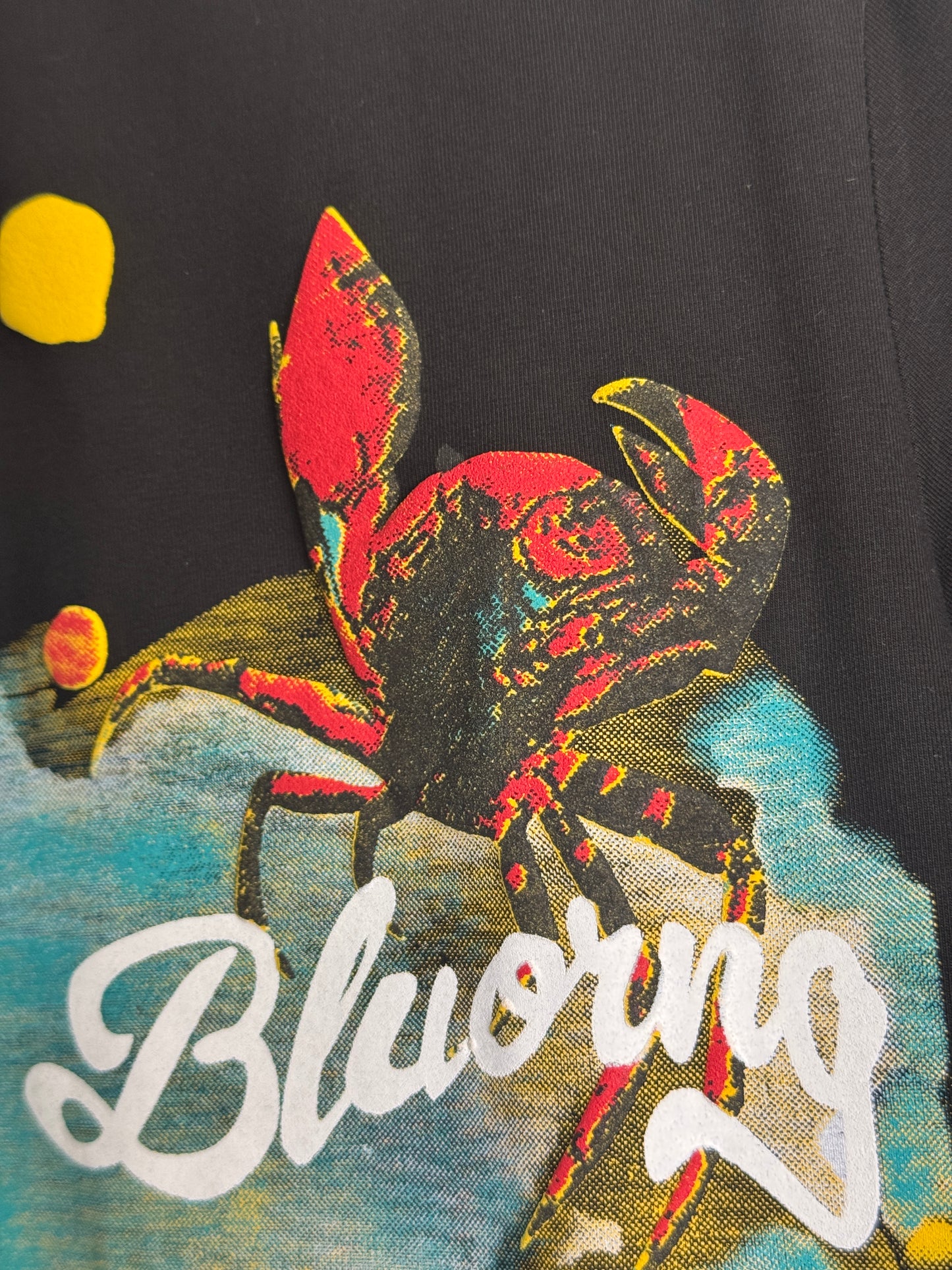 Deep Sea" 3D Textured Graphic Tee - Off-White Premium Cotton T-Shirt