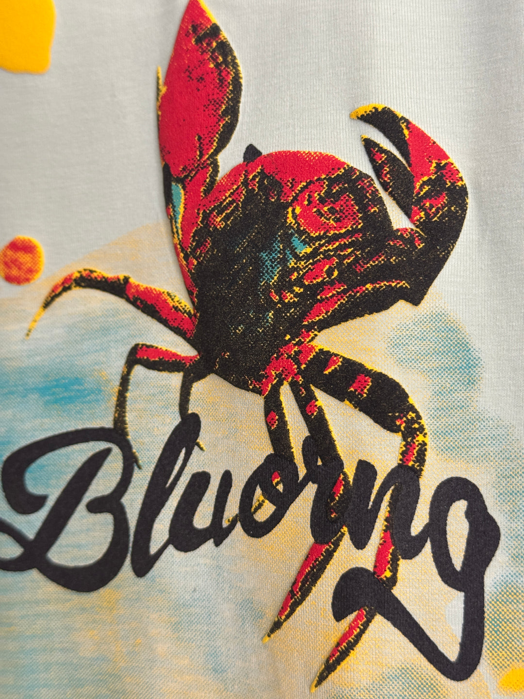 Deep Sea 3D Textured Round Neck Cotton Oversized T-shirt