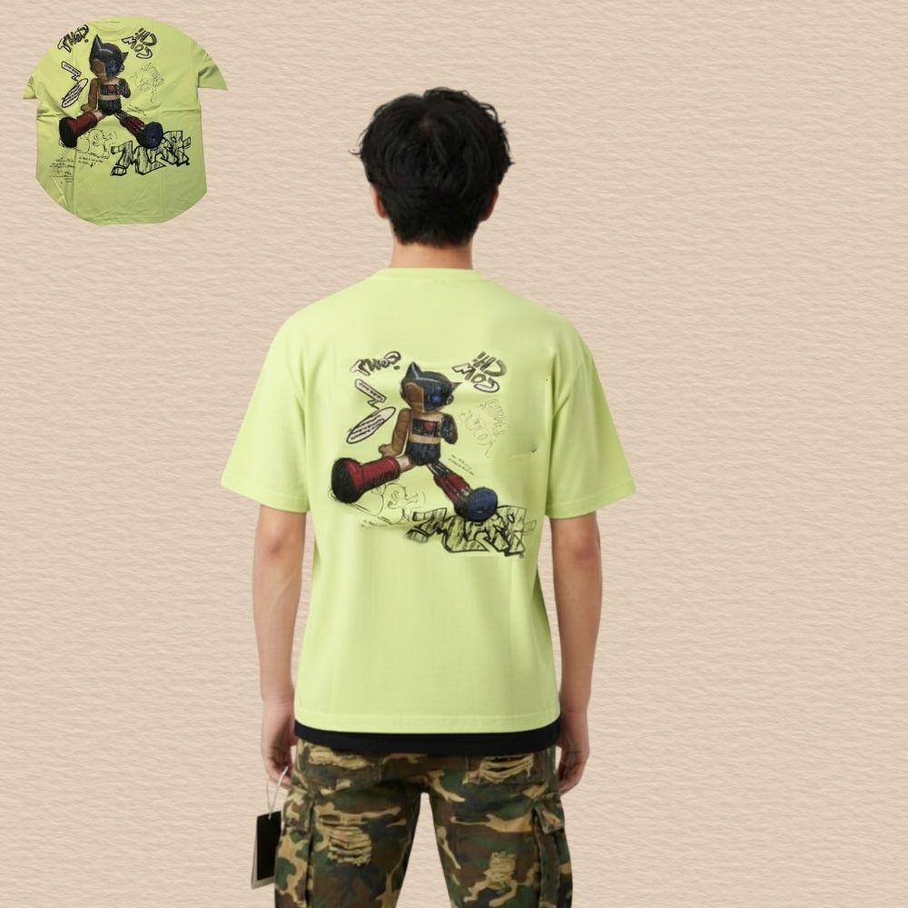 Men’s  Oversized Graphic Print T-Shirt – Premium Cotton Streetwear