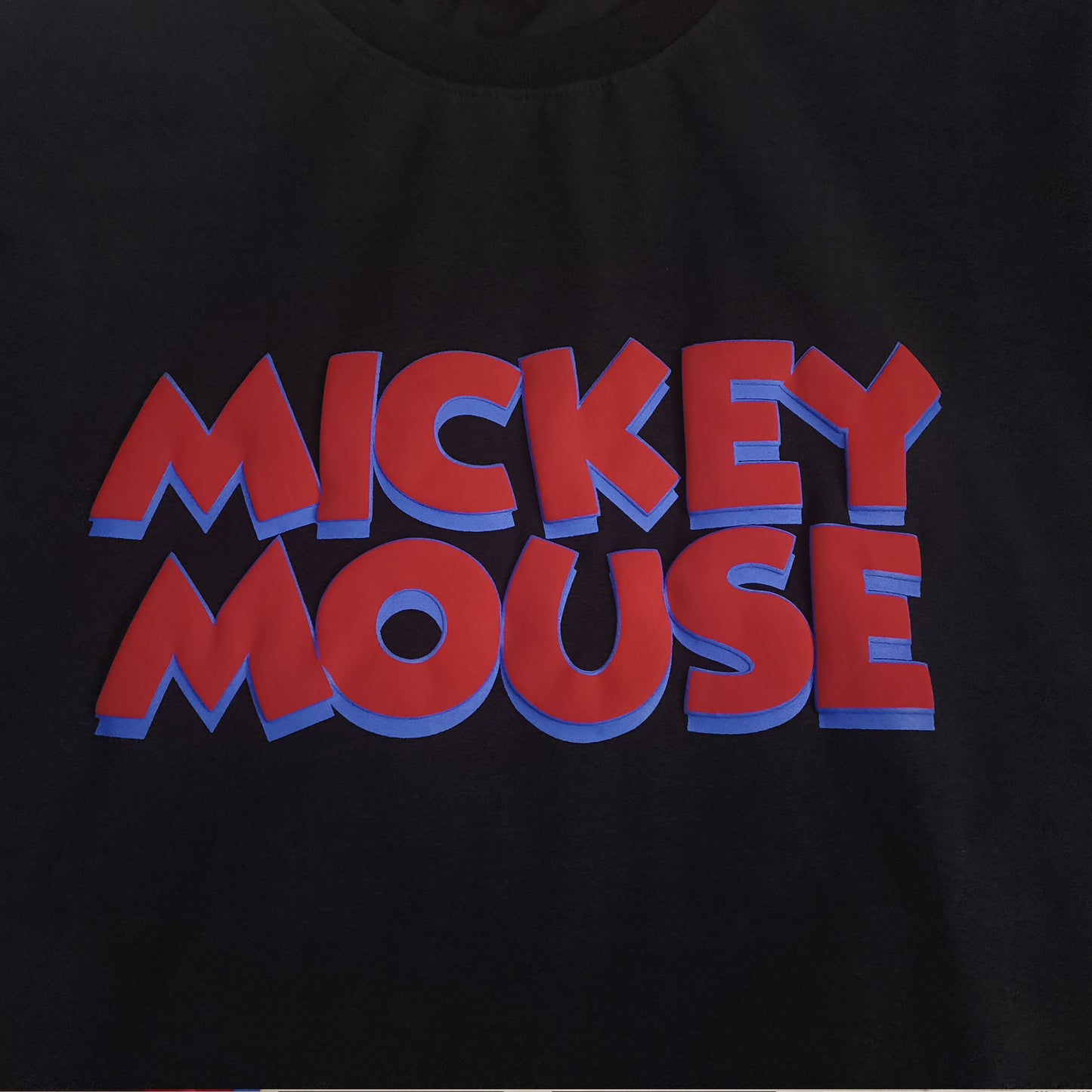 Premium Quality Mickey Mouse Graphic and puff printed- Cotton T-Shirt for Men